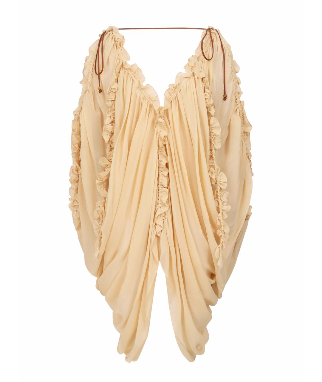 ZIMMERMANN Бежевая вискозная блузы, фото 1