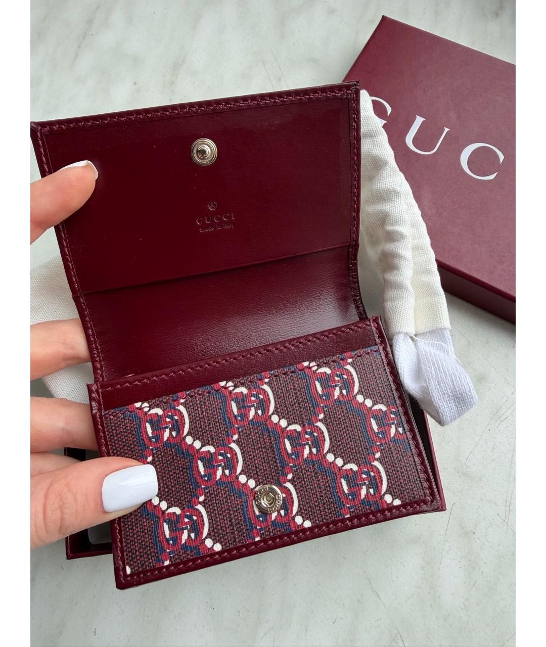 GUCCI Бордовый кошелек, фото 3