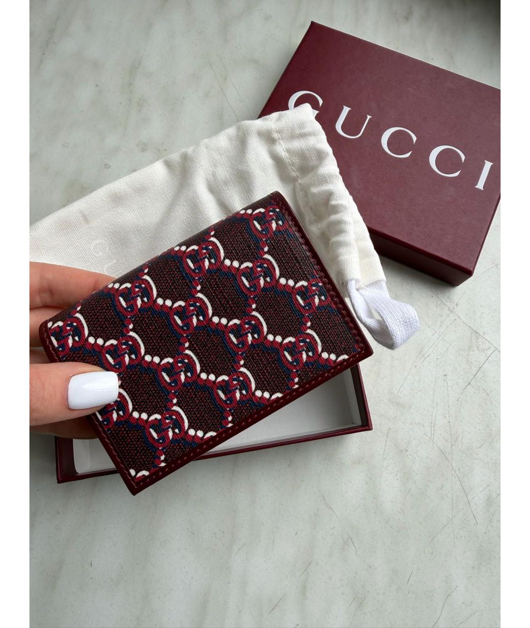 GUCCI Бордовый кошелек, фото 2