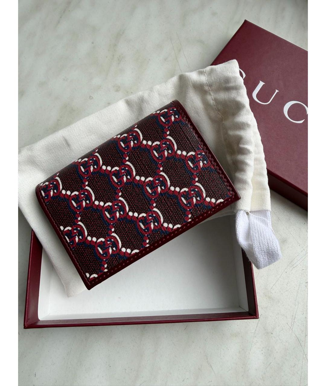 GUCCI Бордовый кошелек, фото 5