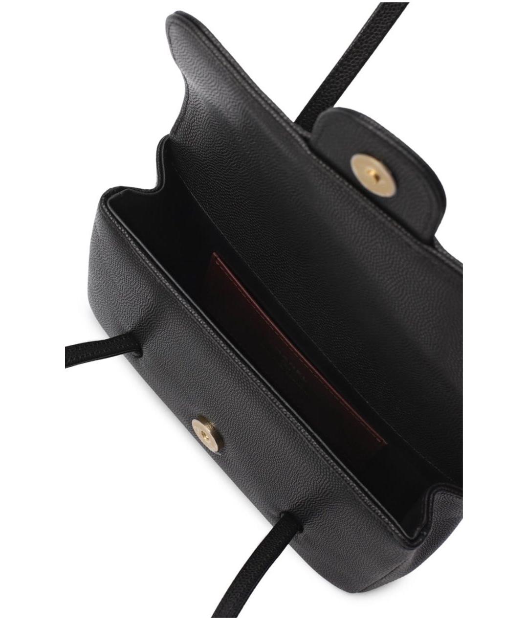 CHANEL Черная кожаная сумка с короткими ручками, фото 7