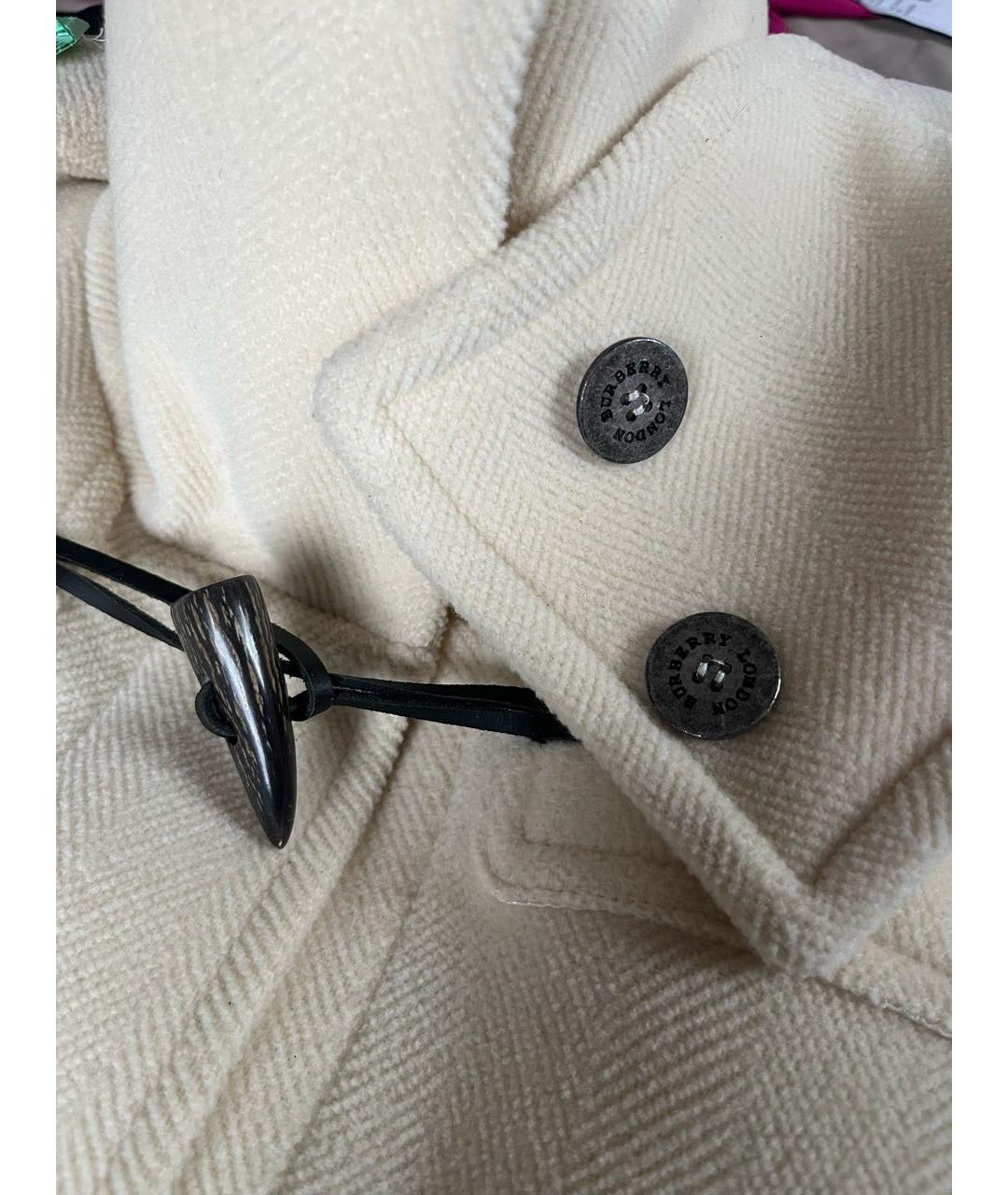 BURBERRY Бежевое шерстяное пальто, фото 4