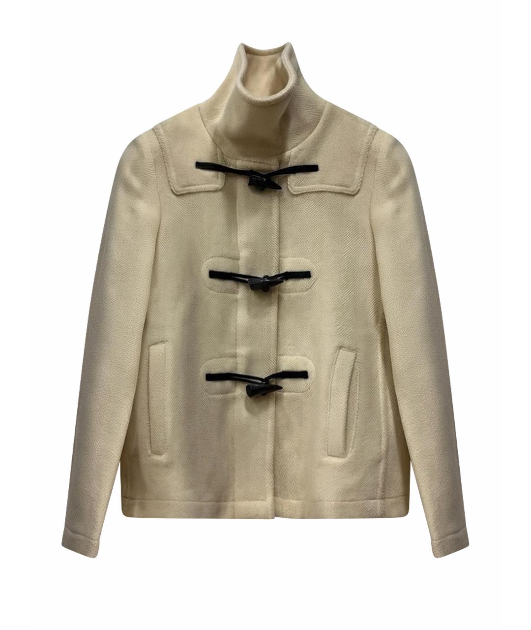 BURBERRY Бежевое шерстяное пальто, фото 1