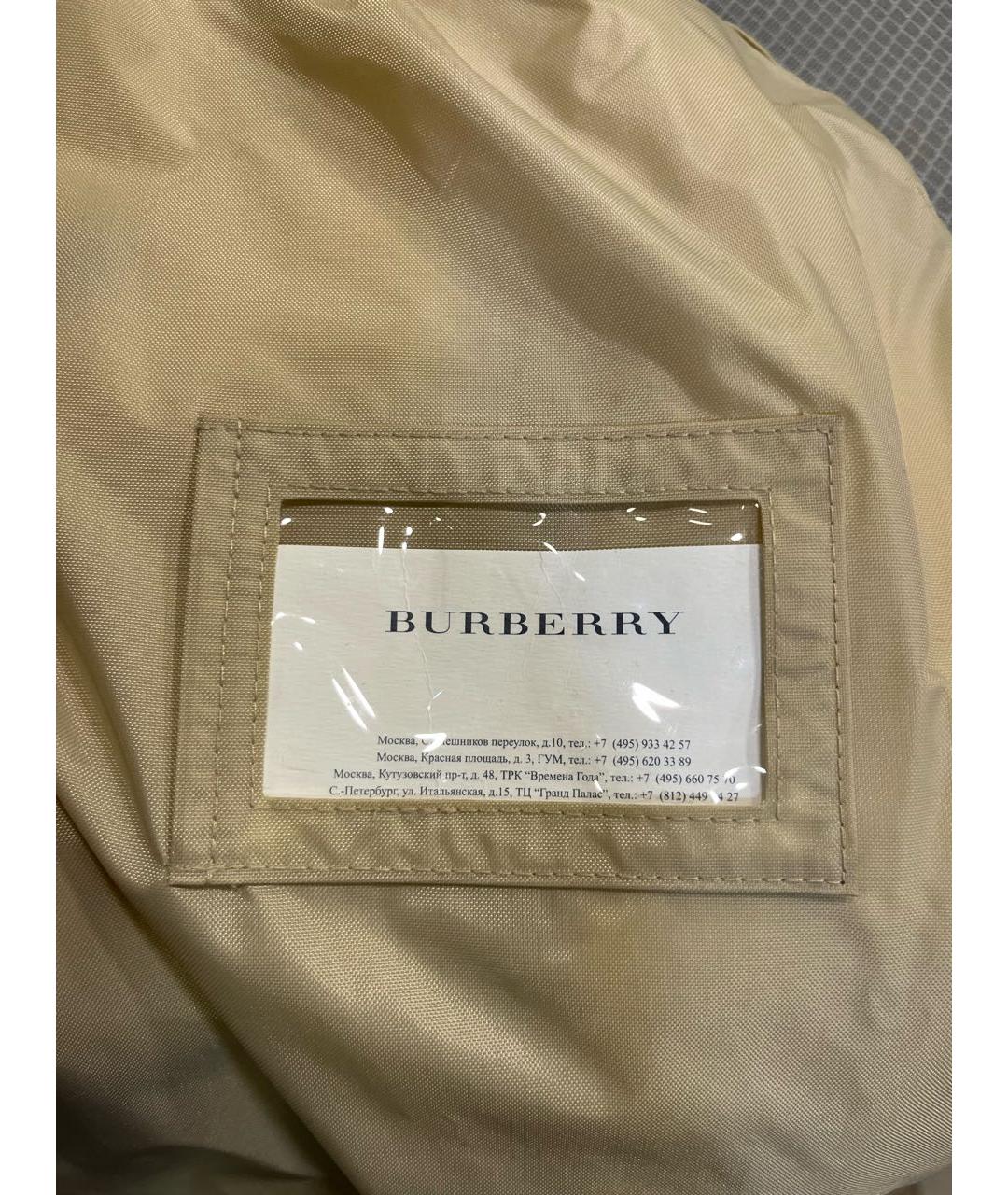 BURBERRY Бежевое шерстяное пальто, фото 7