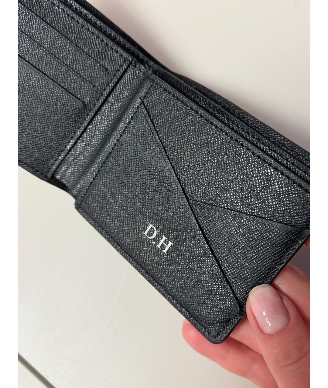 LOUIS VUITTON Черный кожаный кошелек, фото 5