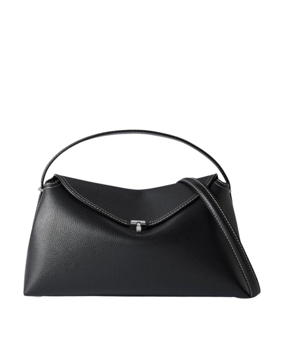 TOTEME Черная кожаная сумка с короткими ручками, фото 1
