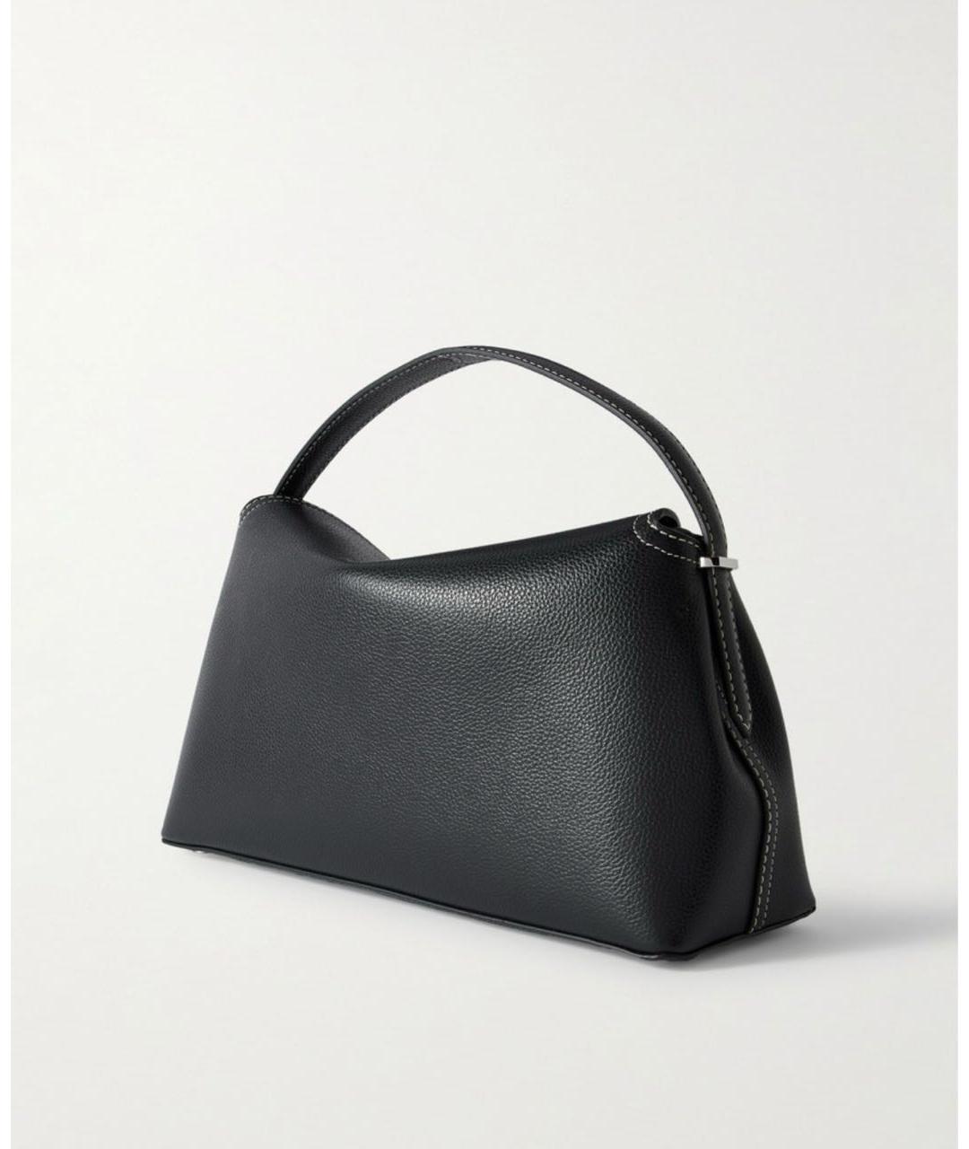 TOTEME Черная кожаная сумка с короткими ручками, фото 2