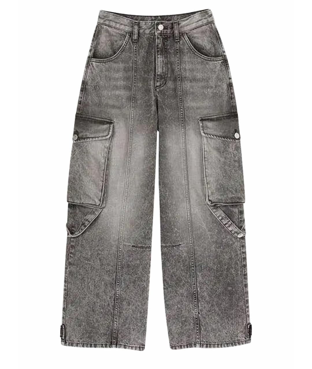 SANDRO Серые хлопковые прямые джинсы, фото 1