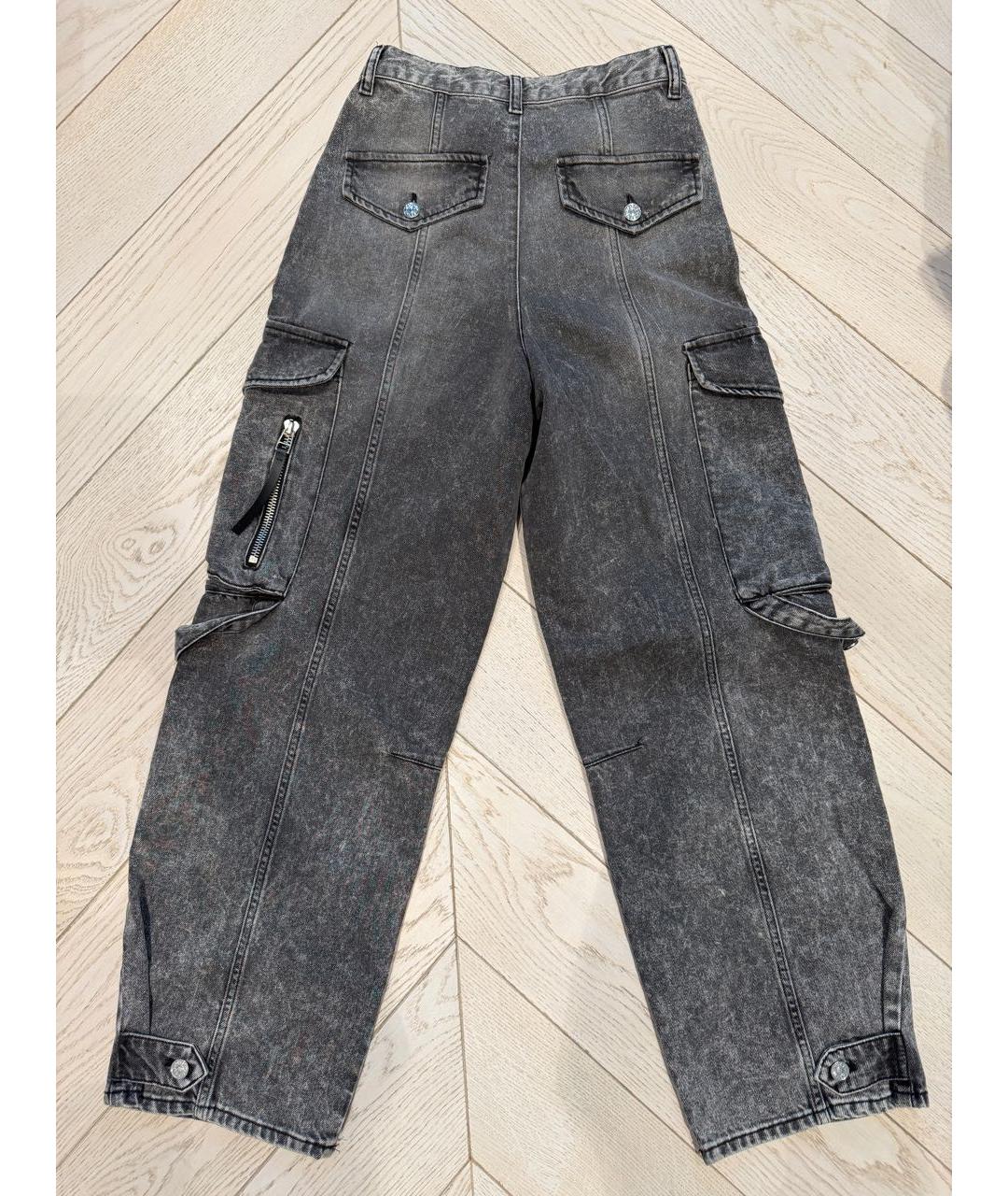 SANDRO Серые хлопковые прямые джинсы, фото 7