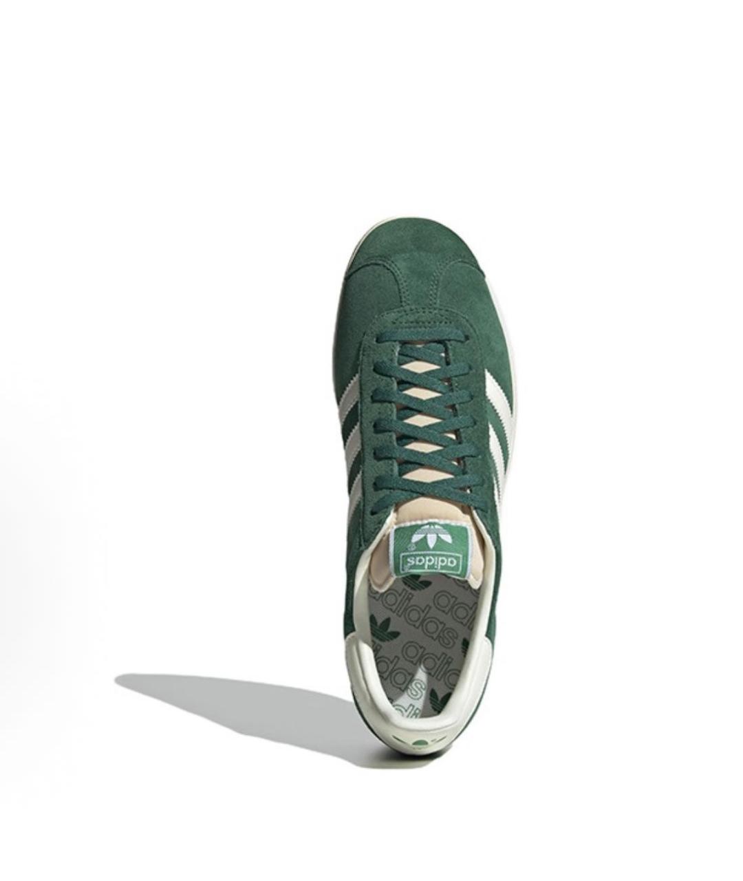 ADIDAS Зеленые замшевые кроссовки, фото 4