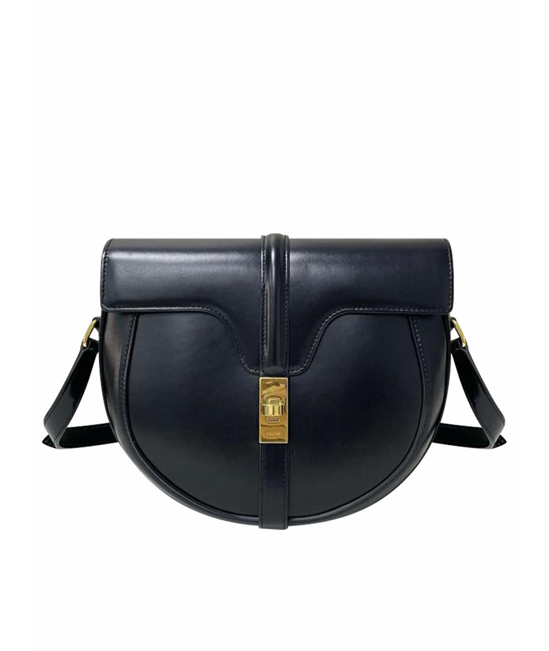 CELINE Черная кожаная сумка через плечо, фото 1
