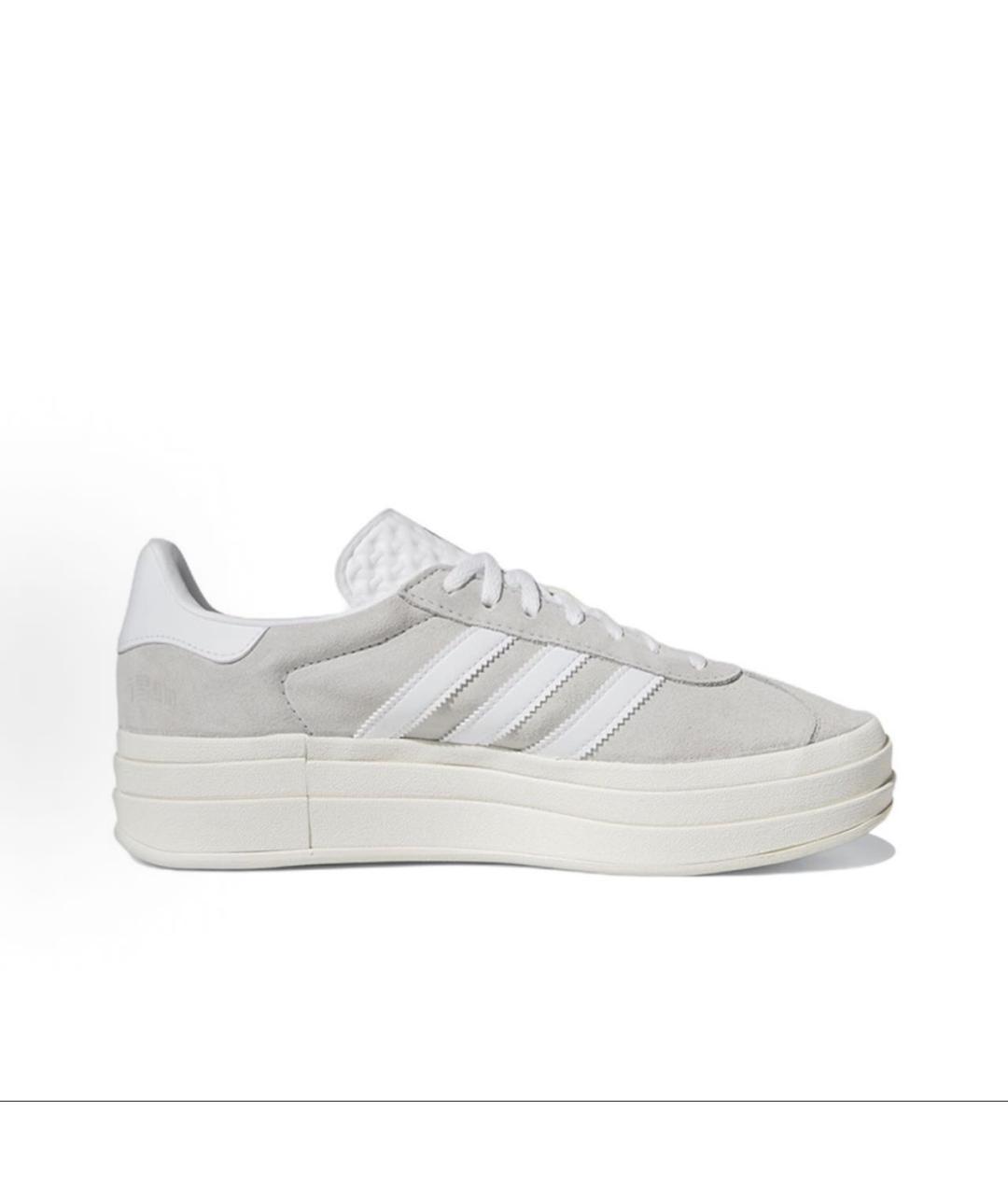 ADIDAS Серые замшевые кроссовки, фото 3