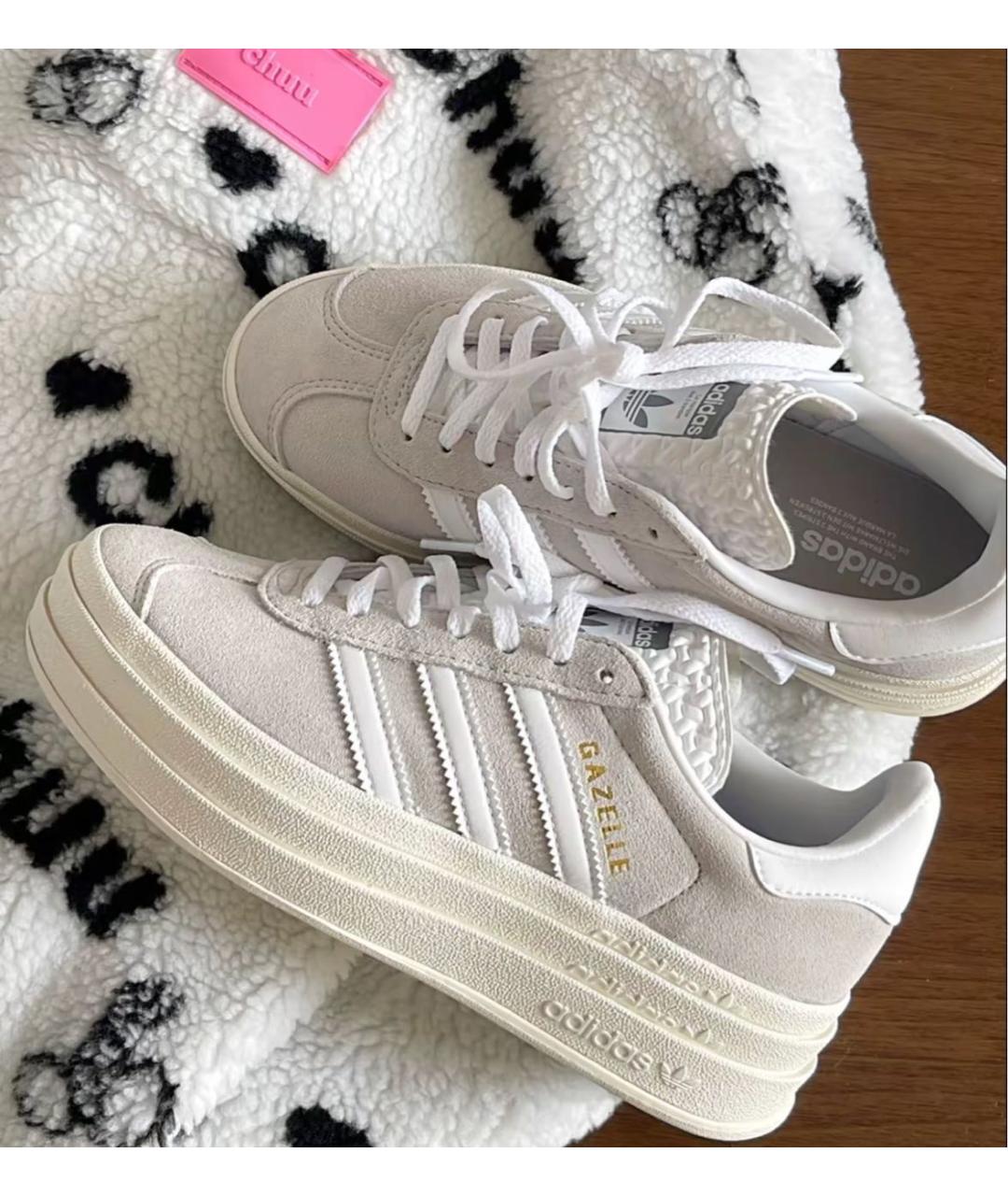 ADIDAS Серые замшевые кроссовки, фото 2