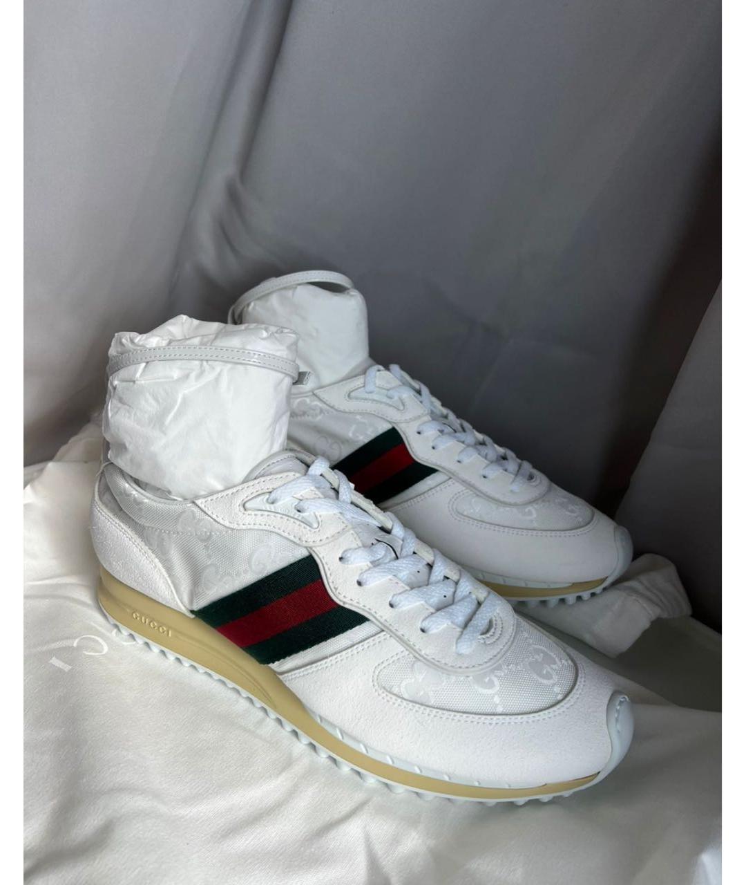 GUCCI Белые кроссовки, фото 2