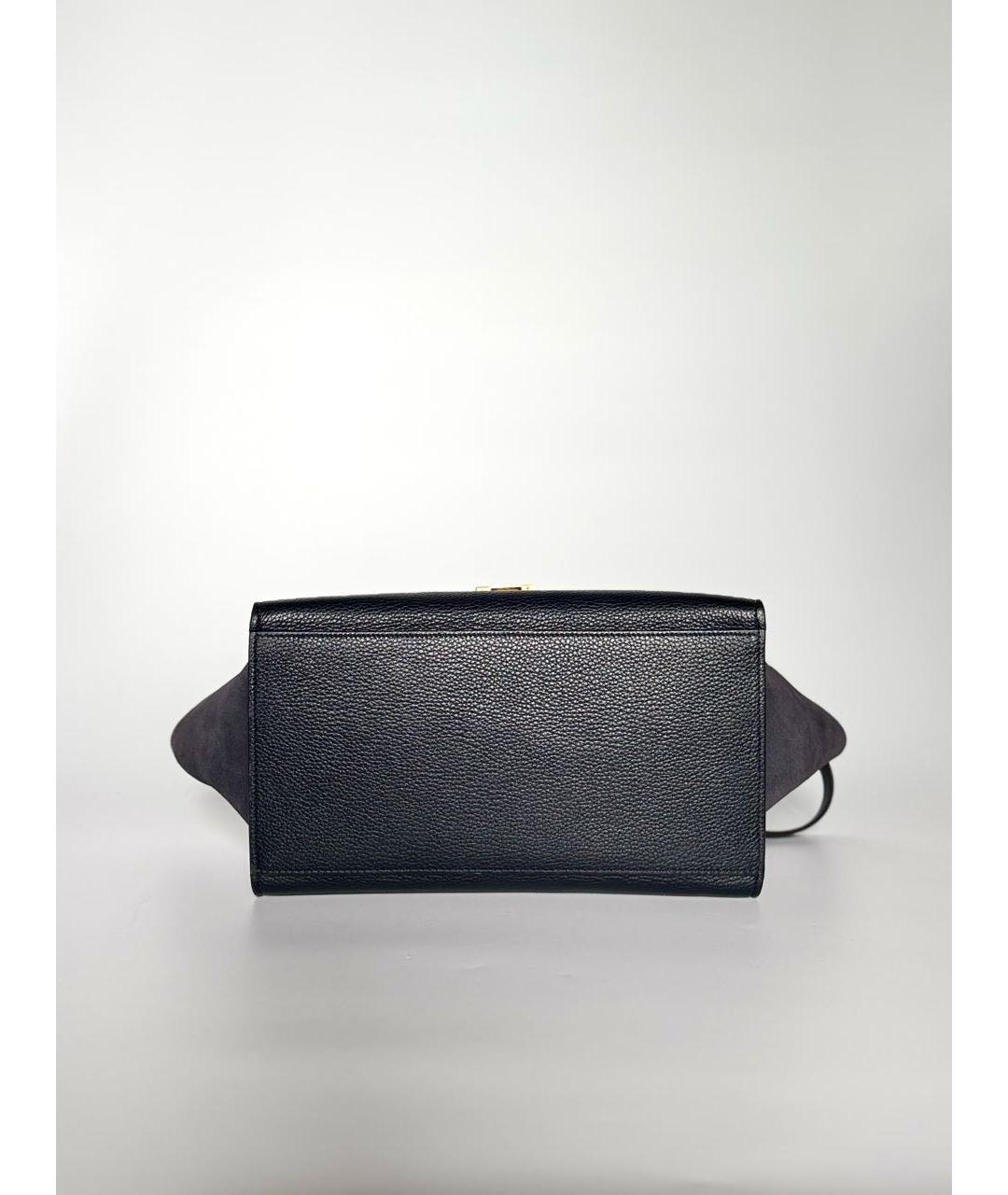 CELINE Темно-синяя кожаная сумка тоут, фото 5