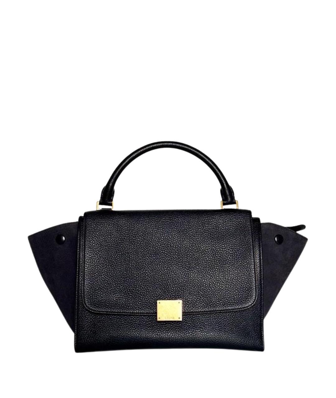 CELINE Темно-синяя кожаная сумка тоут, фото 1