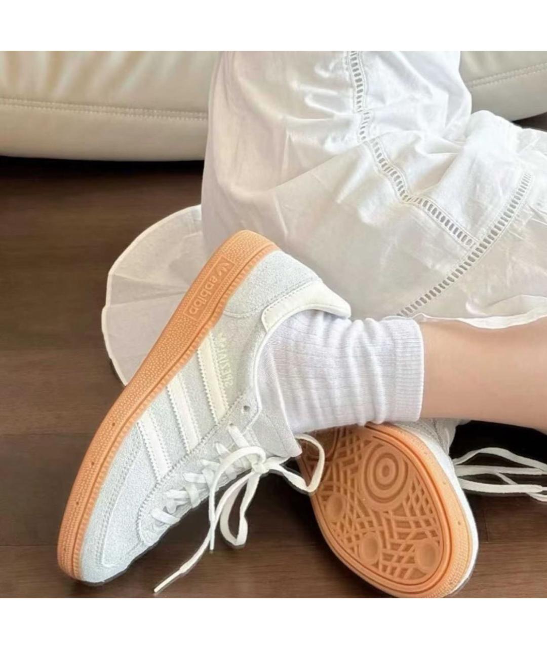 ADIDAS Серые замшевые кроссовки, фото 2