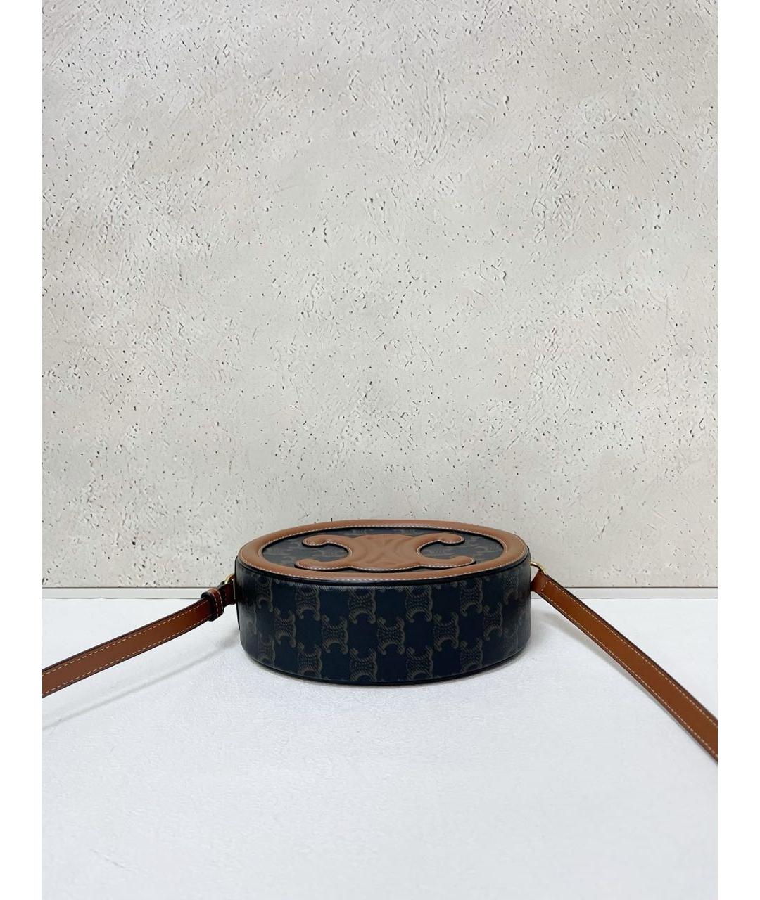 CELINE Коричневая сумка через плечо, фото 5