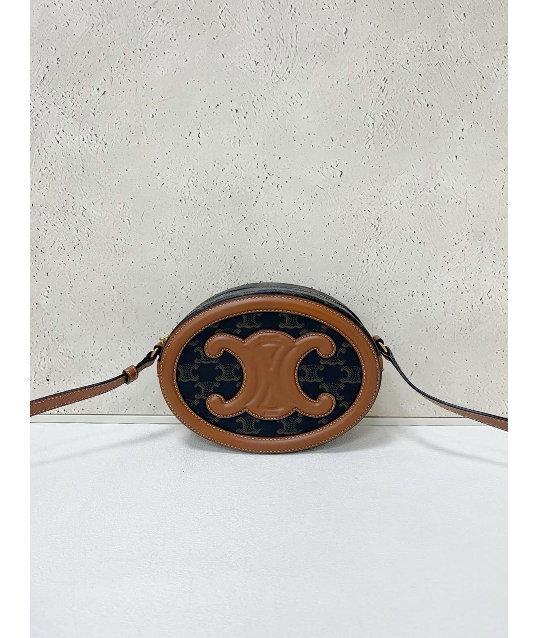 CELINE Коричневая сумка через плечо, фото 6