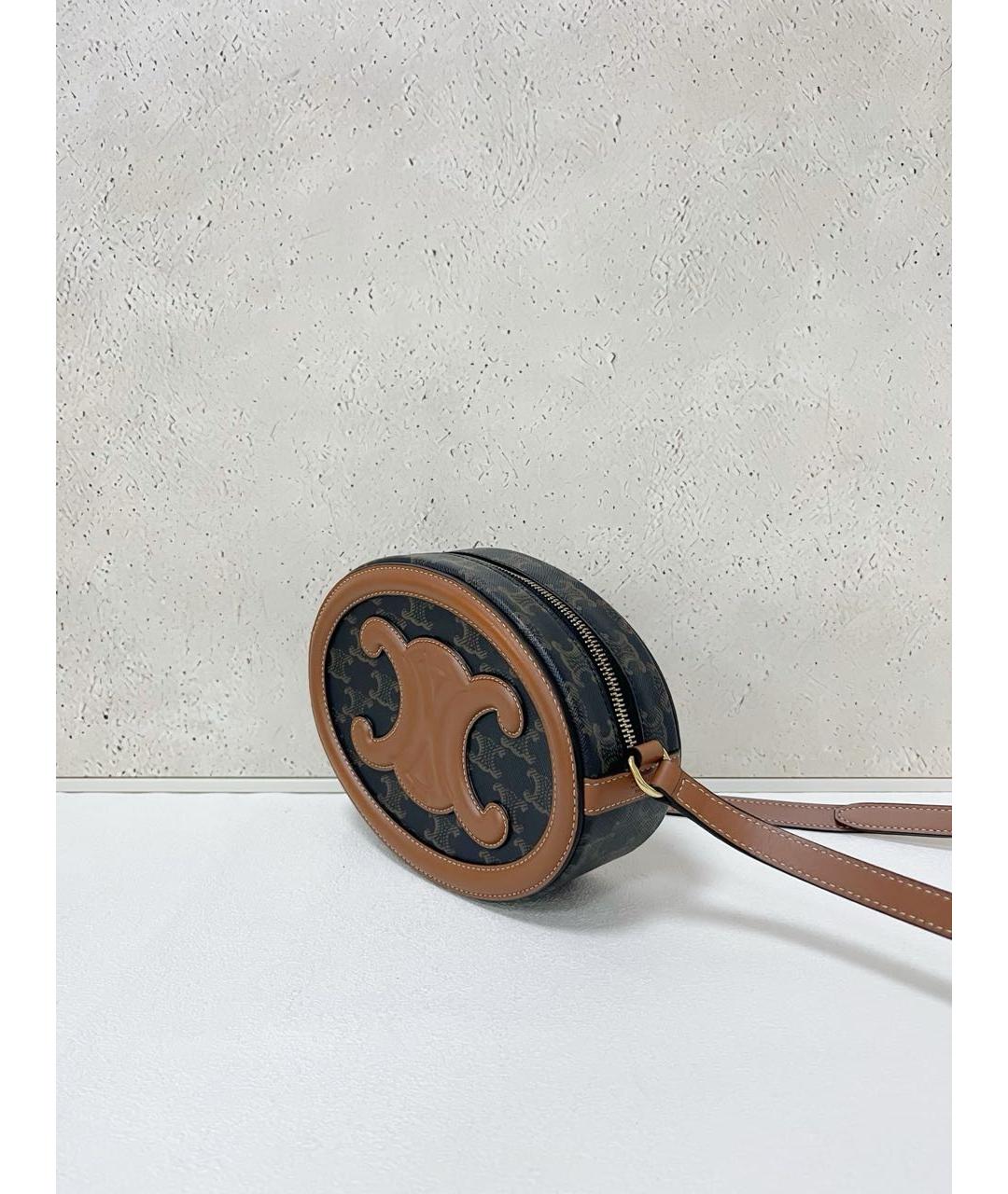 CELINE Коричневая сумка через плечо, фото 3