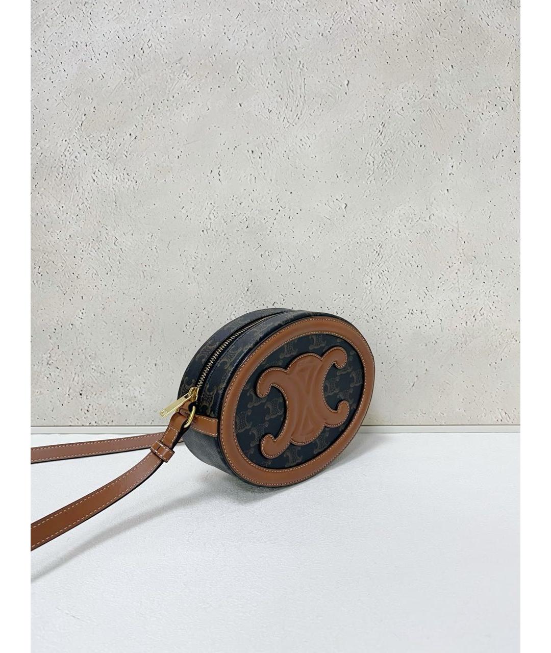 CELINE Коричневая сумка через плечо, фото 4