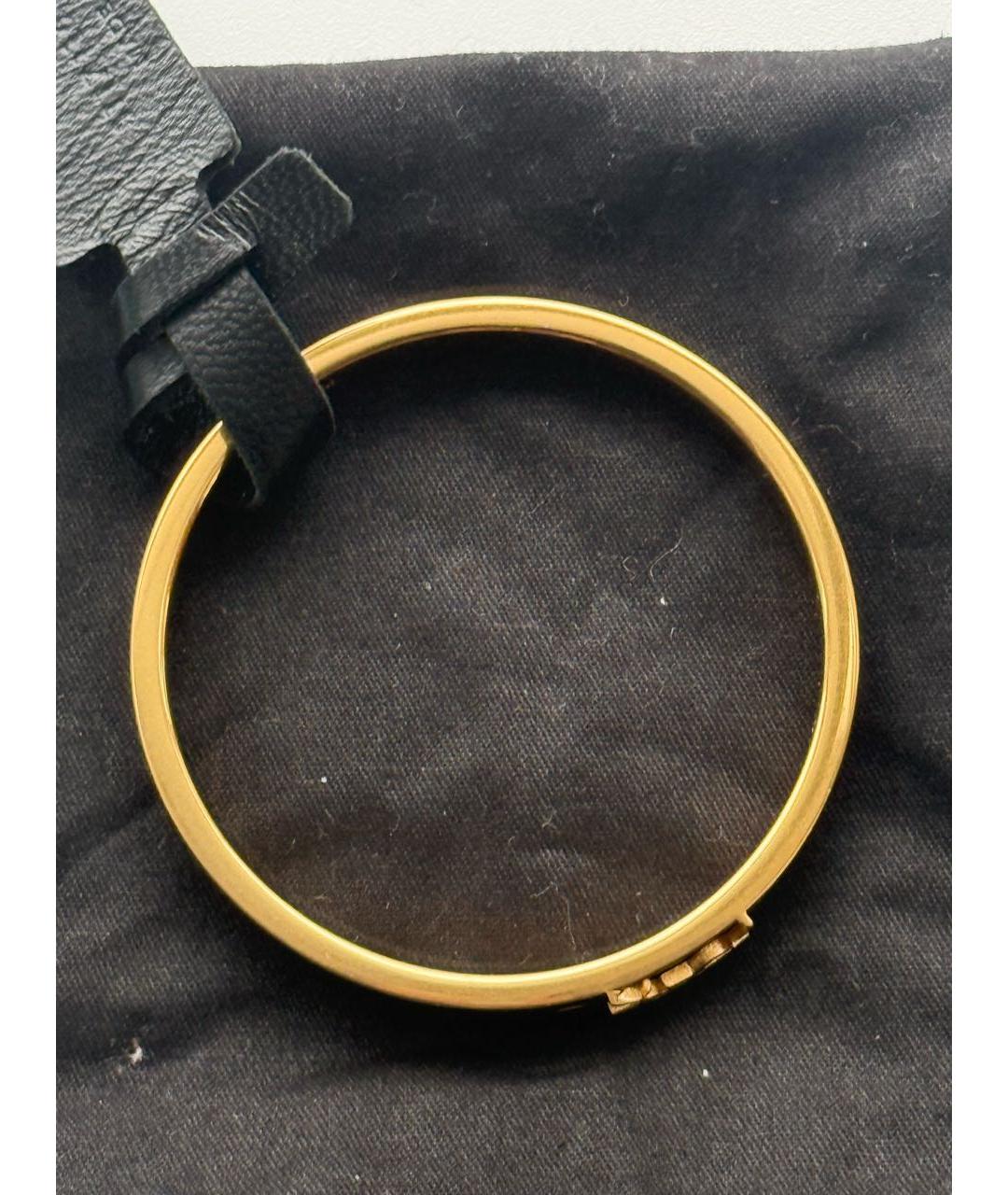 SAINT LAURENT Черный металлический браслет, фото 6