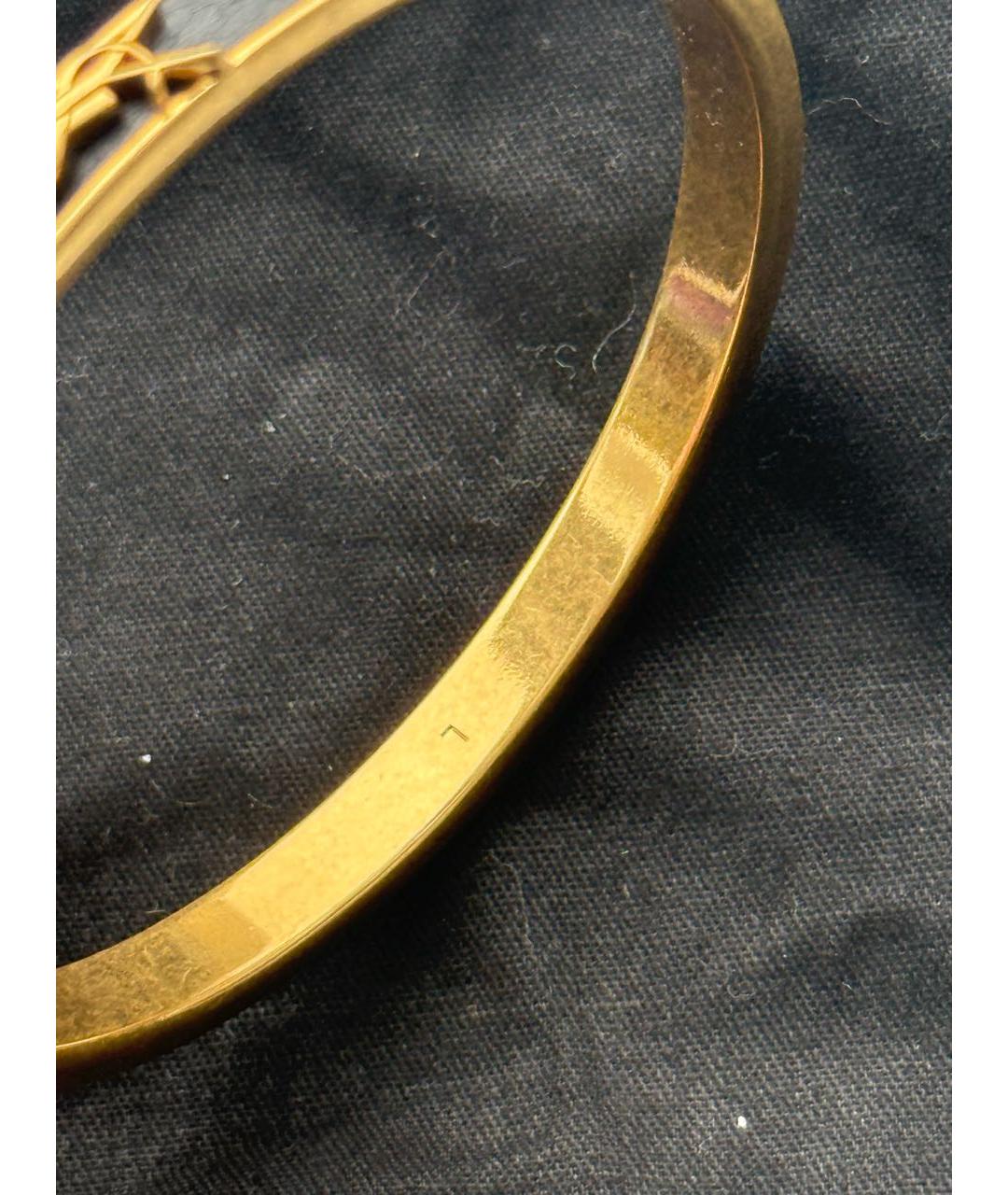 SAINT LAURENT Черный металлический браслет, фото 6