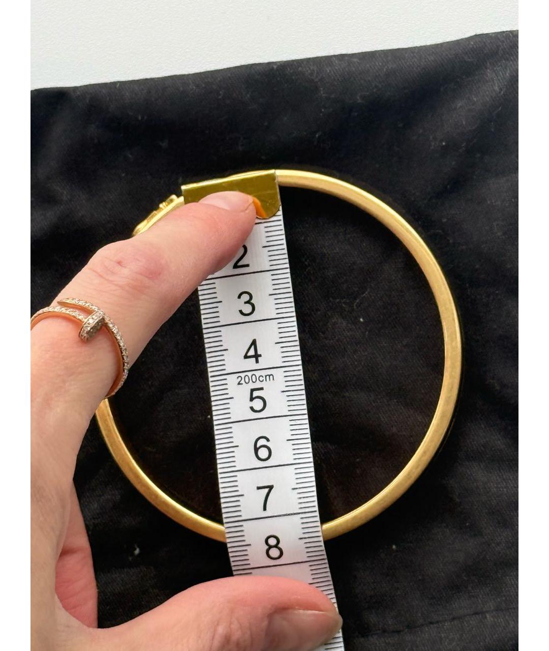 SAINT LAURENT Черный металлический браслет, фото 7