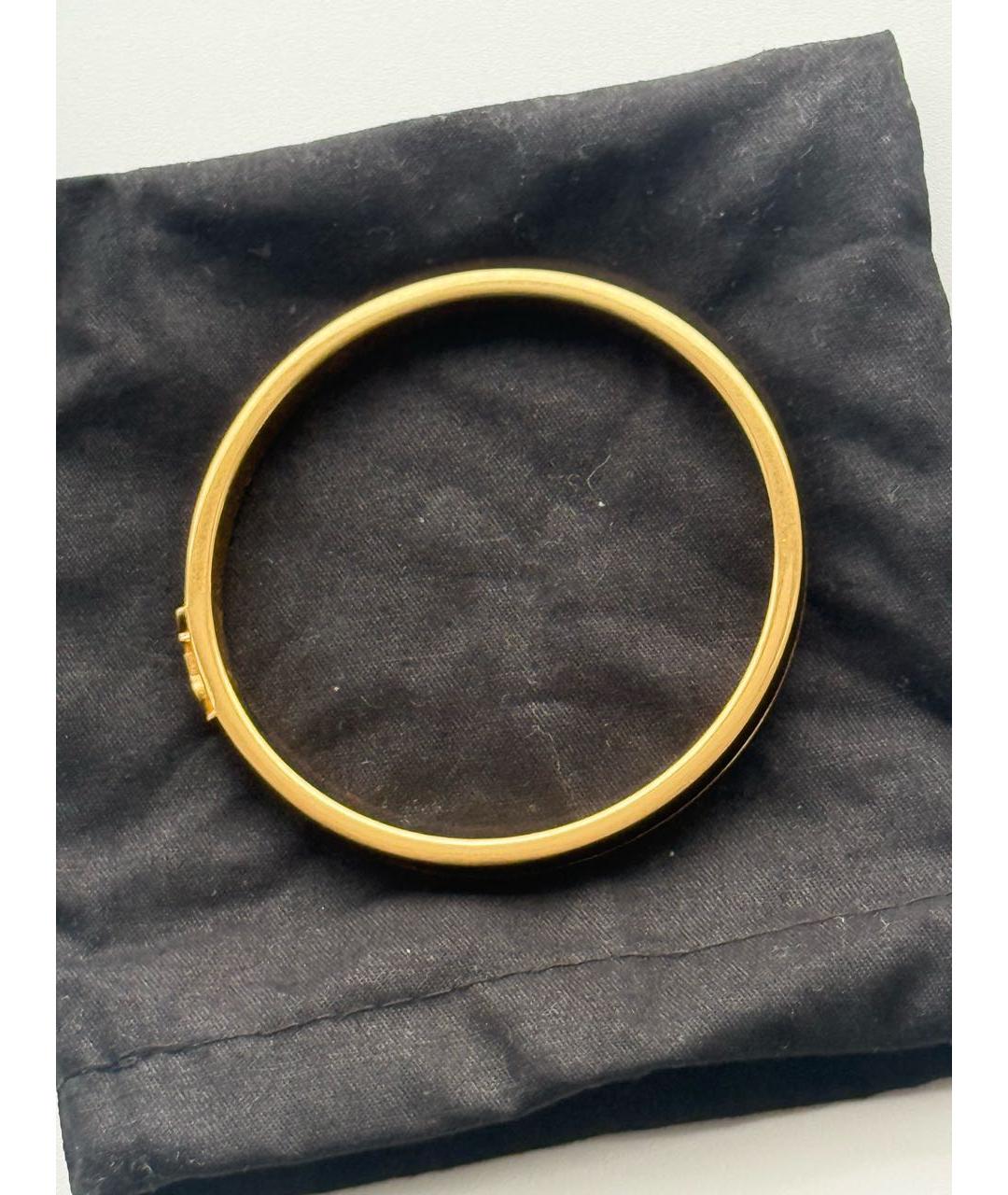 SAINT LAURENT Черный металлический браслет, фото 4