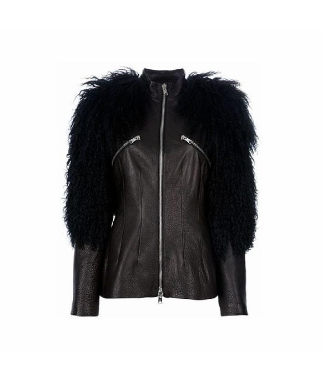 ALEXANDER MCQUEEN Черная кожаная куртка, фото 9