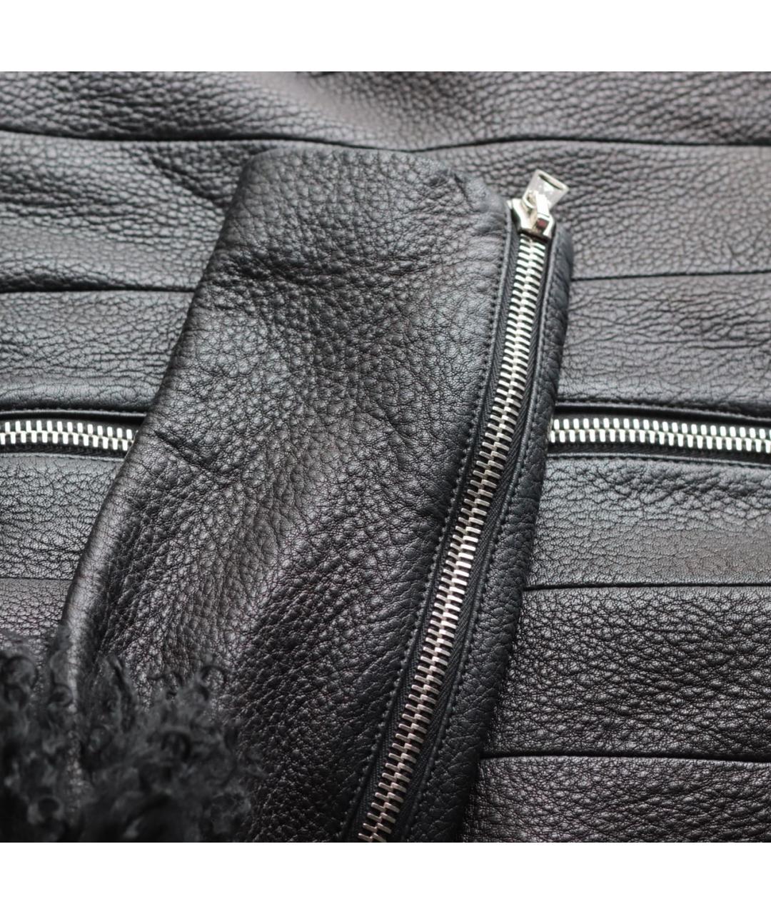 ALEXANDER MCQUEEN Черная кожаная куртка, фото 6