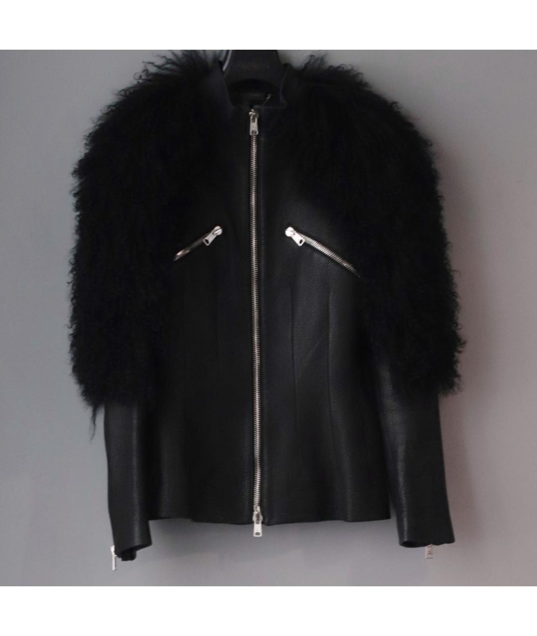 ALEXANDER MCQUEEN Черная кожаная куртка, фото 2