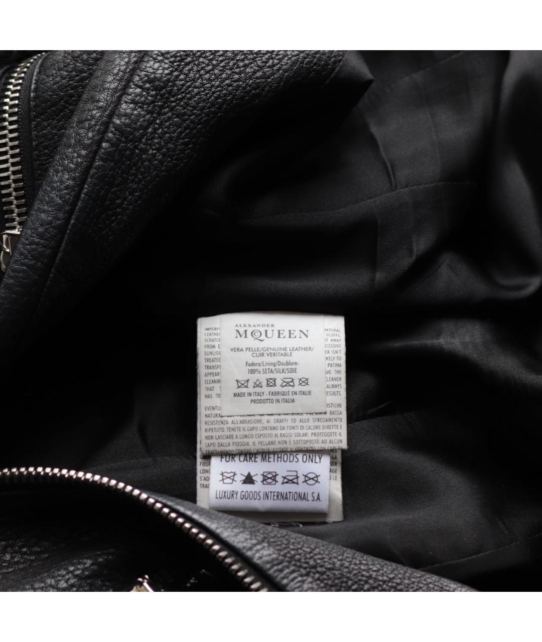 ALEXANDER MCQUEEN Черная кожаная куртка, фото 8