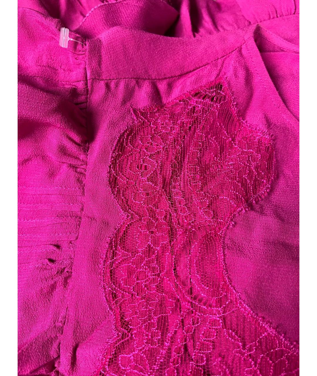 IRO Фуксия вискозное коктейльное платье, фото 7