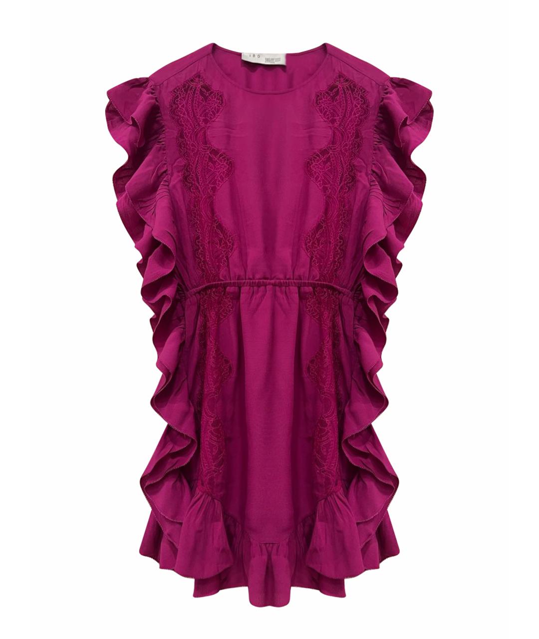 IRO Фуксия вискозное коктейльное платье, фото 1