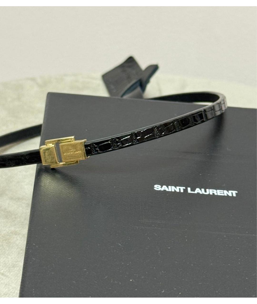SAINT LAURENT Черный чокер, фото 2