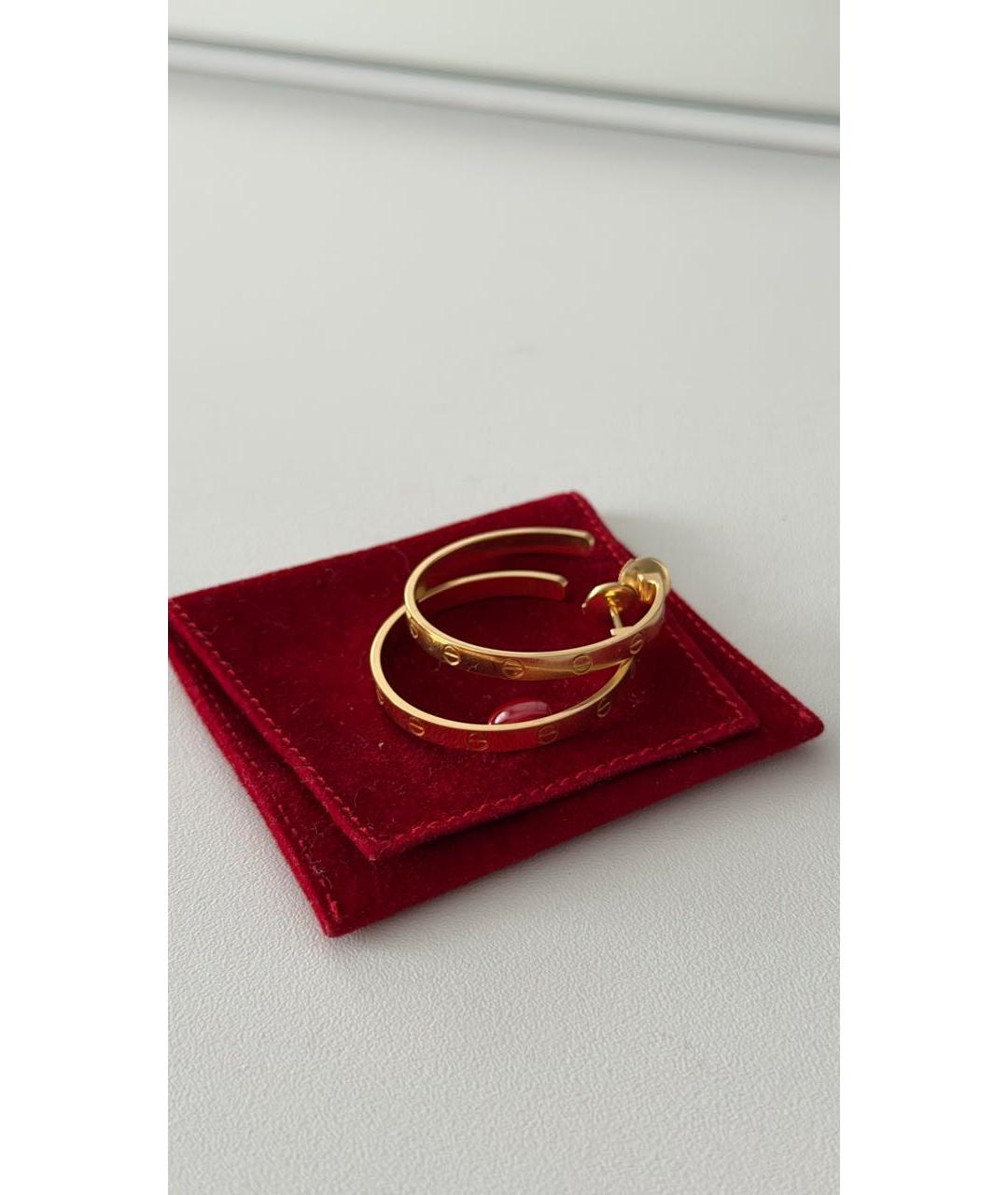 CARTIER Золотые серьги из желтого золота, фото 4