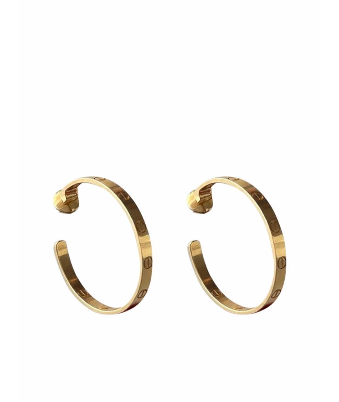 CARTIER Золотые серьги из желтого золота, фото 1