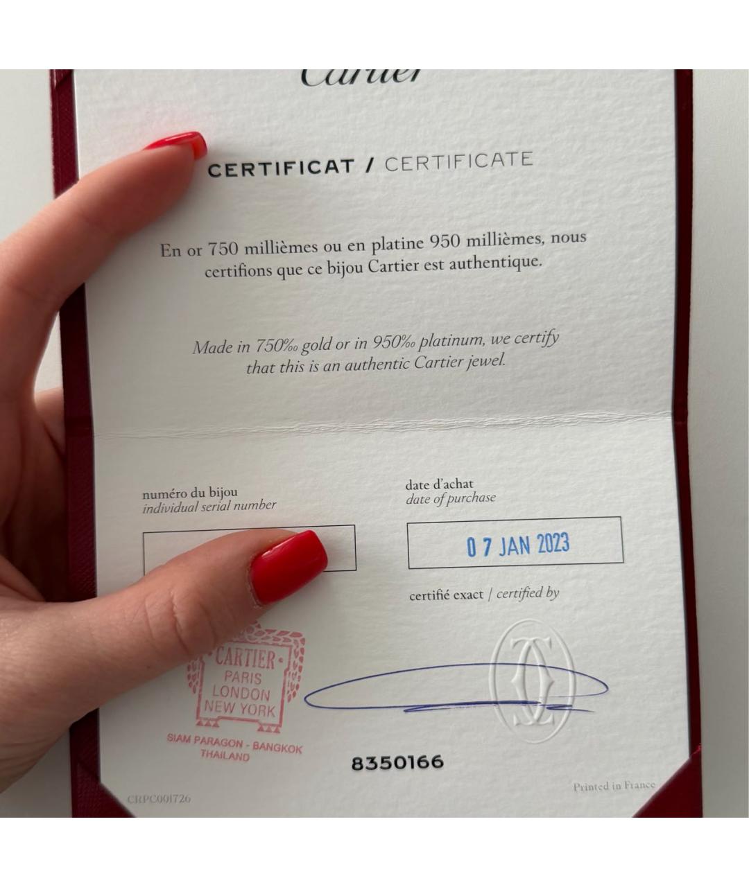 CARTIER Золотые серьги из желтого золота, фото 3