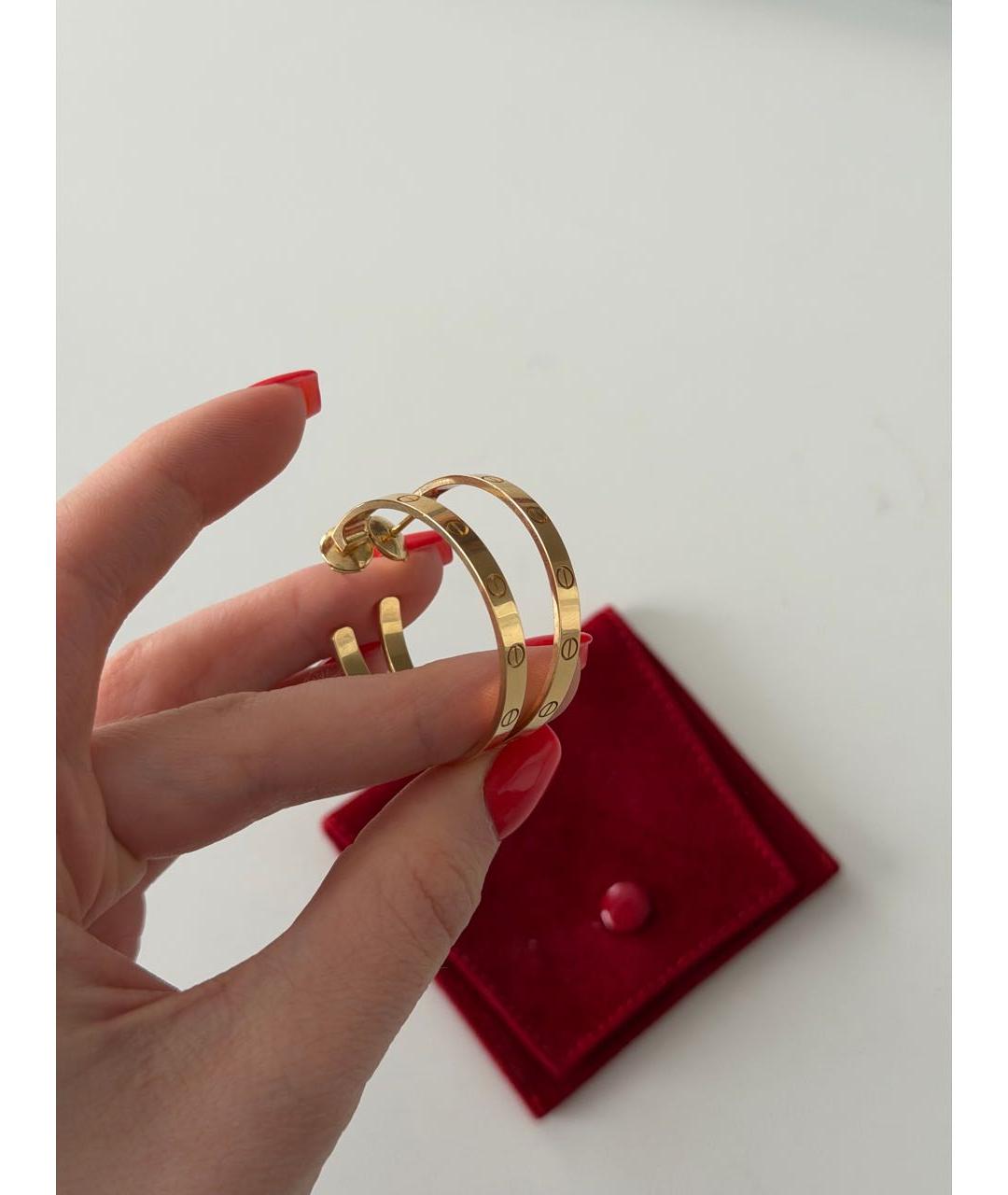 CARTIER Золотые серьги из желтого золота, фото 5