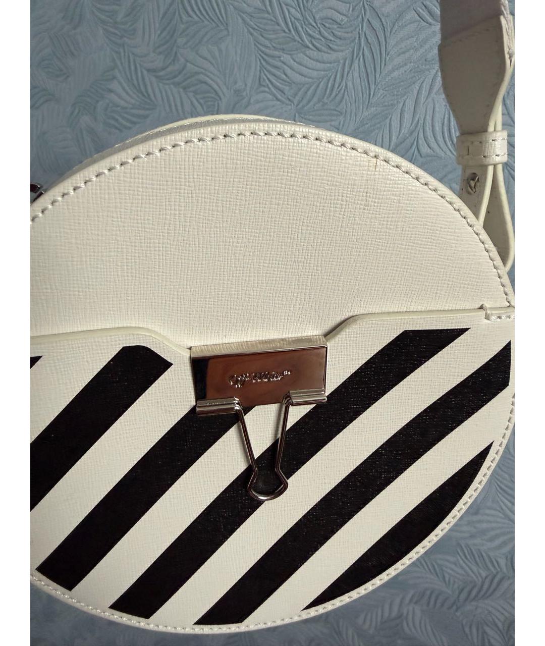 OFF-WHITE Белая сумка через плечо, фото 6