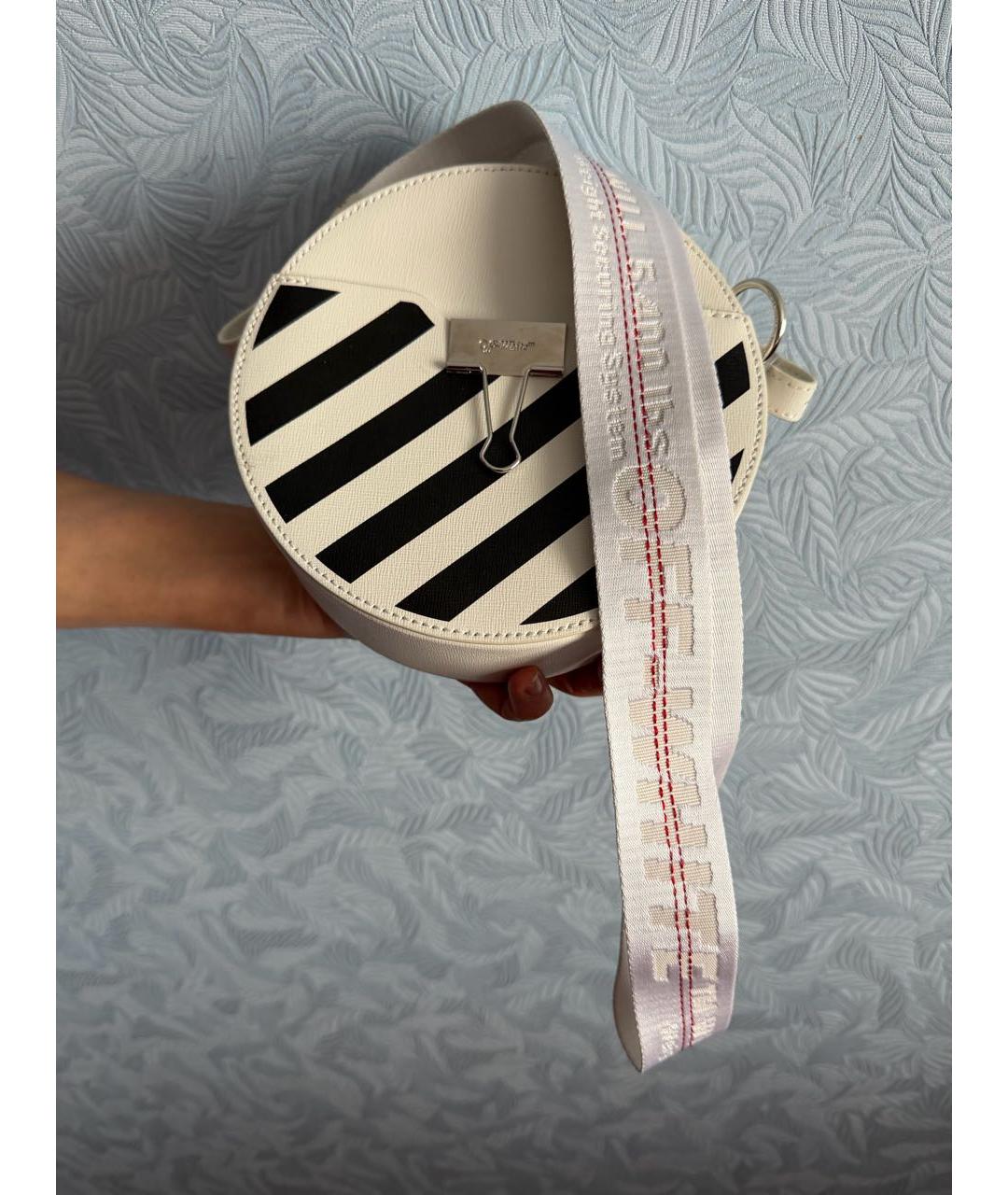 OFF-WHITE Белая сумка через плечо, фото 8