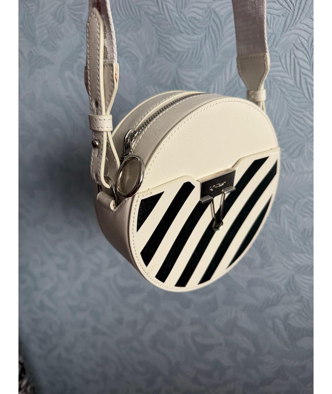 OFF-WHITE Белая сумка через плечо, фото 3