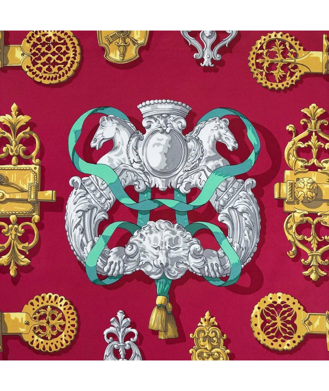 HERMES Мульти шелковый платок, фото 2