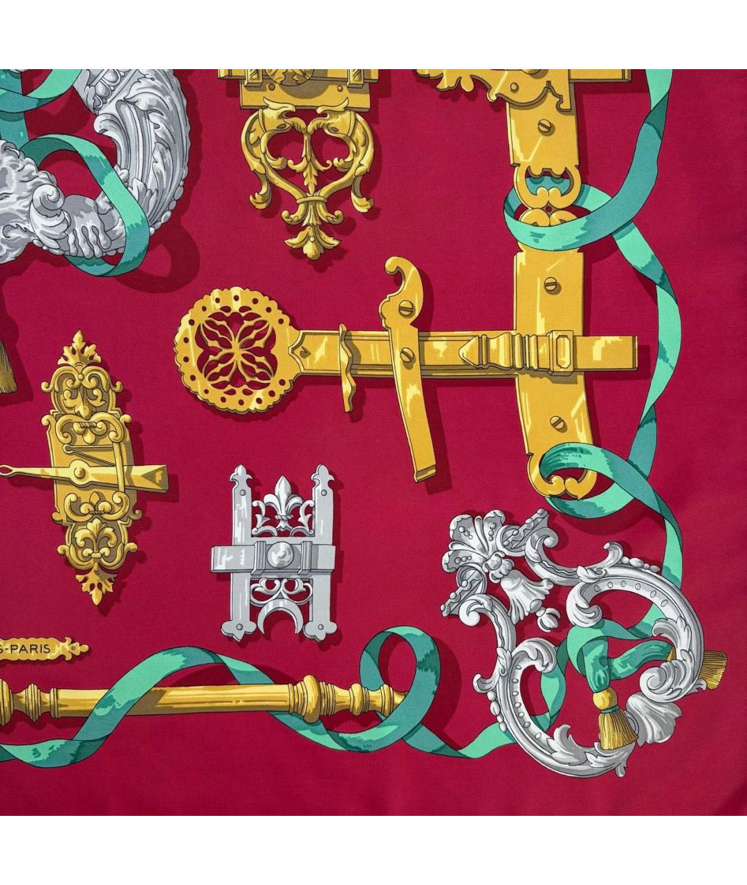 HERMES Мульти шелковый платок, фото 6