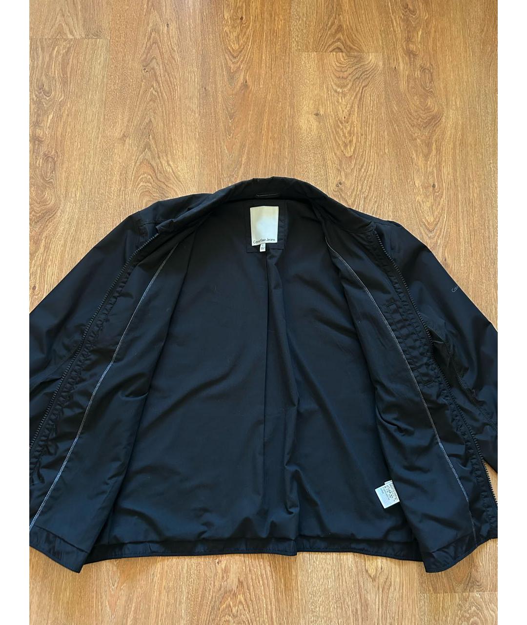 CALVIN KLEIN Черная полиэстеровая куртка, фото 5