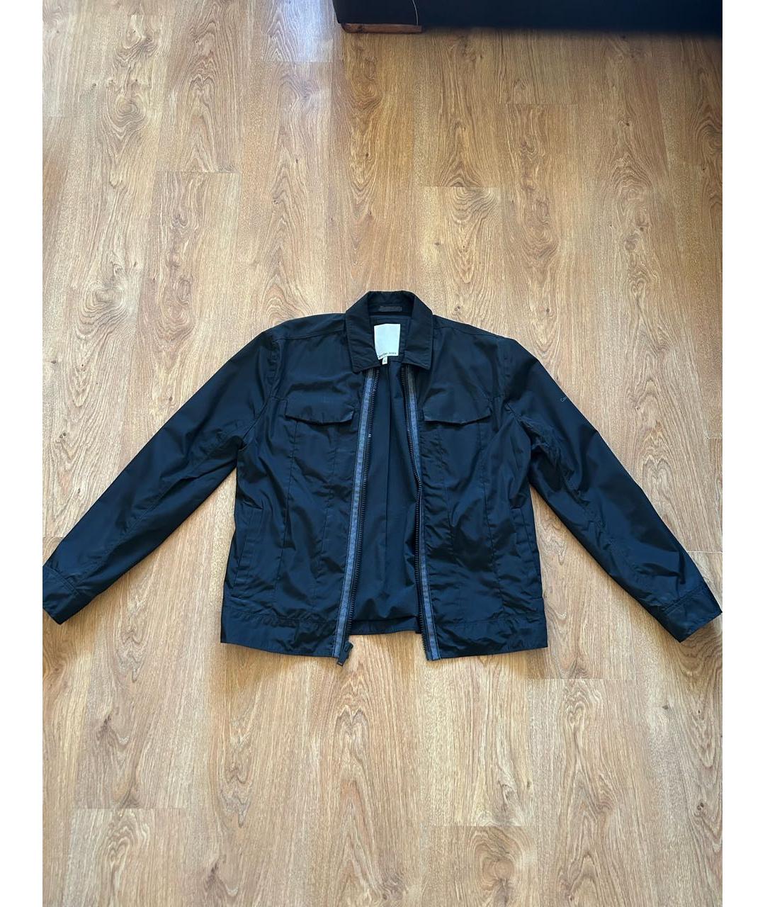 CALVIN KLEIN Черная полиэстеровая куртка, фото 8