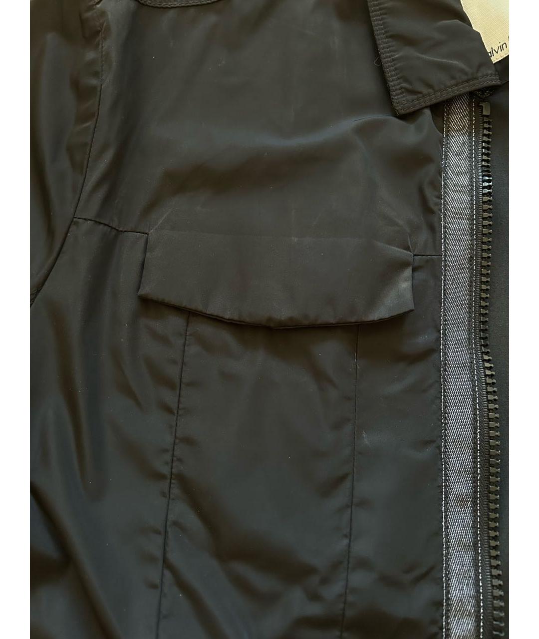 CALVIN KLEIN Черная полиэстеровая куртка, фото 3