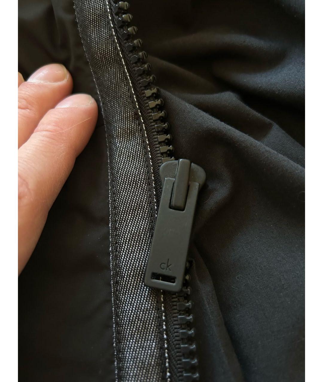 CALVIN KLEIN Черная полиэстеровая куртка, фото 4