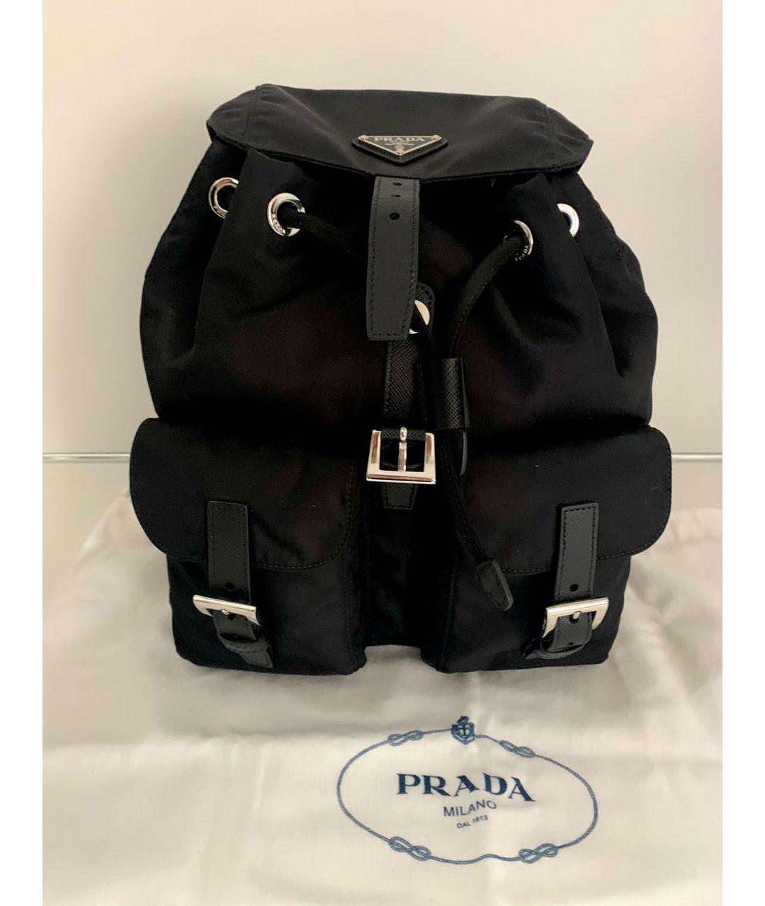 PRADA Черный рюкзак, фото 7